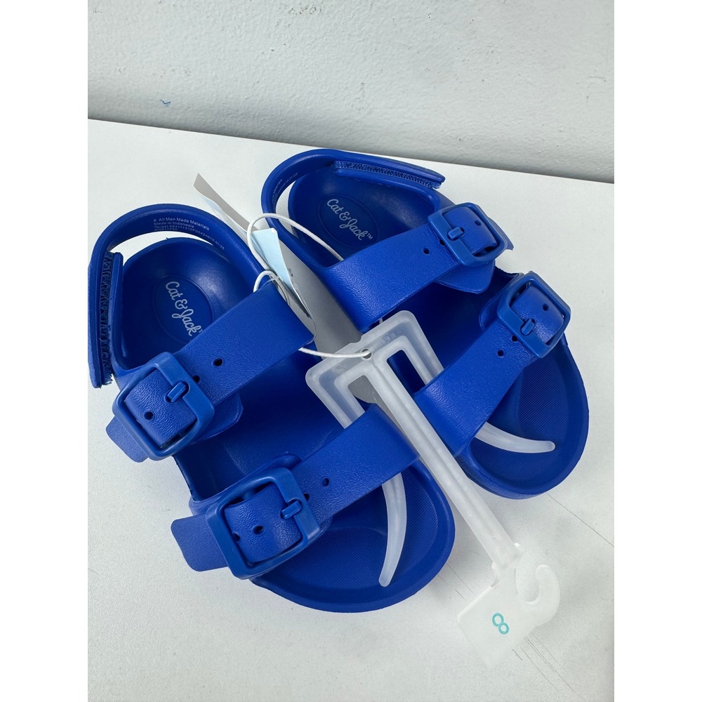 Cat & Jack Toddler Boys Ade Footbed Sandals Blue Size 8 093111310